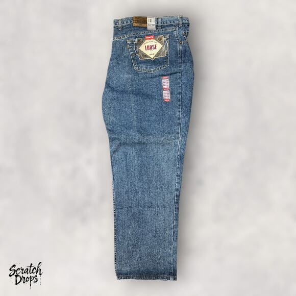 Vintage Levi's Strauss Signature 545 Men's Jeans NWT Deadstock W54 L32 Loose Fit - Picture 6 of 8